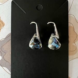 Swarovski crystal and silver earrings
